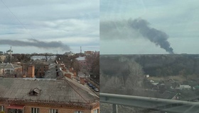 Під Полтавою горить чотири гектари сухої трави