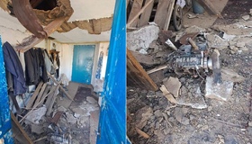 На Полтавщині уламки ворожого дрона пробили дах приватного будинку