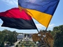 На Монументі слави в центрі Полтави замінили прапори