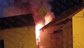 Пожежа на ринку у Полтаві: знищено торговельний павільйон