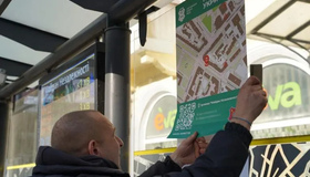 Адреси укриттів можна побачити на зупинках у Полтаві