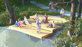 У Полтаві облаштовують новий простір для відпочинку