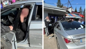 У Полтаві п&rsquo;яний водій Hyundai влетів у кіоск і павільйон