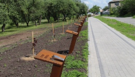 В Опішні викрали ліхтарі з Алеї Героїв