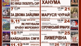 Полтавський театр оприлюднив репертуар на червень
