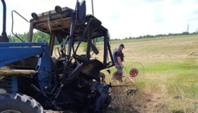 На Миргородщині у полі підірвалася сільгосптехніка