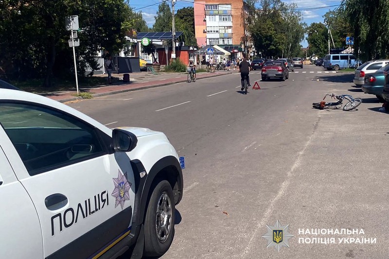 У Миргороді&nbsp; велосипедистка потрапила під автомобіль